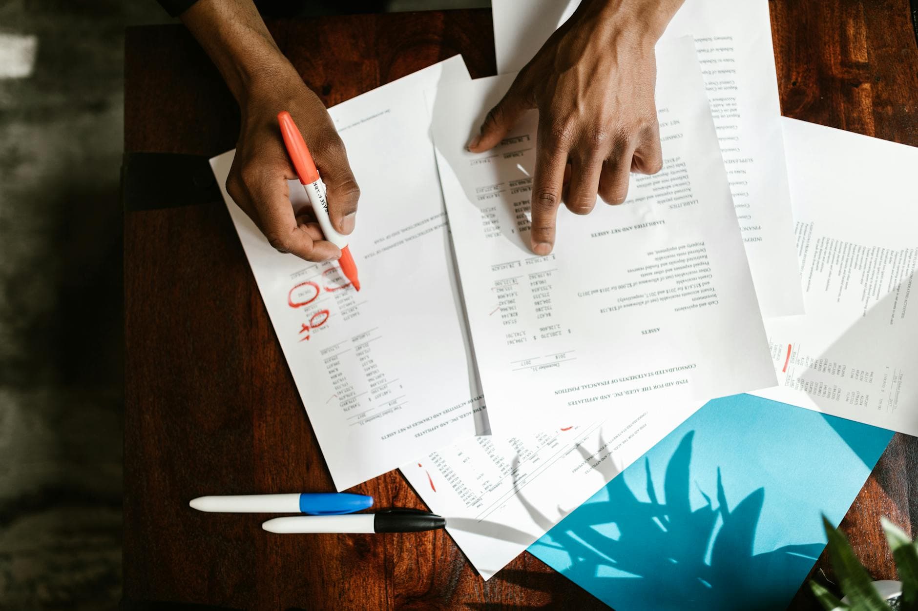 Audit documentation and quality control checklist on a clean desk.